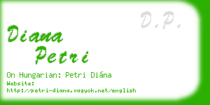 diana petri business card