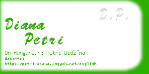 diana petri business card